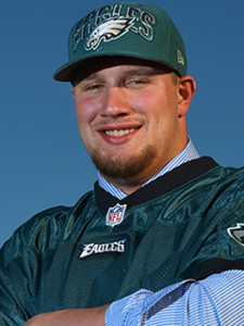 2013 first-rounder Lane Johnson has reportedly been busted for PED use. Photo credit - PhiladelphiaEagles.com