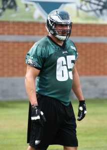 Lane Johnson has admitted to not doing his research when it comes to taking supplements.  Credit: Paige Ozaroski