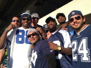 The Phillies Dom Brown (88) isn't trying to hide his Cowboys pride any time soon. 