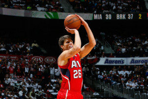 Kyle Korver is nearing the NBA record for consecutive games with a 3-pointer.