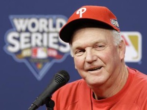 Manuel led the Phillies to a 2008 World Series title. He'll be inducted to the team's Wall of Fame Aug. 9. - photo credit: www.punchmediabiz