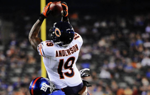 Anderson averaged more than 16 yards per return in limited special teams action last season. - photo credit chicagonow.com