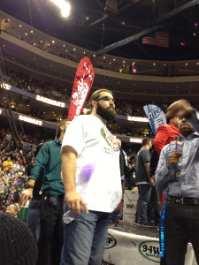 Eagles center Jason Kelce takes a moment to take in the scene at Wing Bowl 22. - photo by James "Jimmers" Margerum