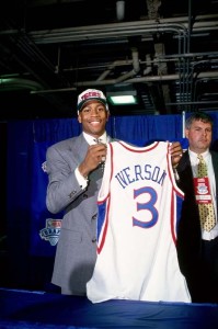 Allen Iverson was the No. 1 pick of the 1996 NBA Draft for the 76ers. - Photo credit Philadelphia 76ers