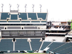 The upgrades at the Linc are expected to be completed by the preseason opener. - photo credit: Philadelphia Eagles