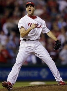 Phillies reliever joined rare company with his 300th save Tuesday nigt vs. San Diego. photo credit - PhilliesNation.com