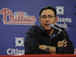 Ruben Amaro is not in danger of losing his job, according to club president David Montgomery. Photo credit - Philly.com