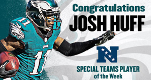 Huff Named NFC Special Teams POW