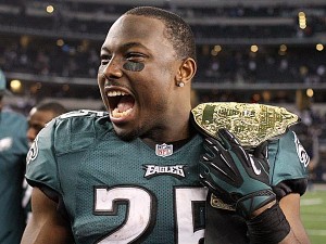 LeSean McCoy solidified his presence as a dominant force in the NFL and a leader for the Eagles on the same night the Birds secured an improbable NFC East title against the Cowboys to end the 2013 regular season. Photo Credit: FastPhillySports.com