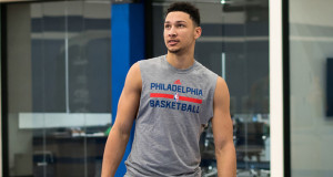 Simmons Makes 1st Road Trip, Practices With Sixers